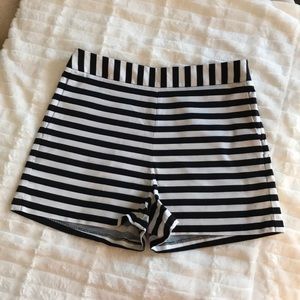 Back and white high waisted shorts from Express